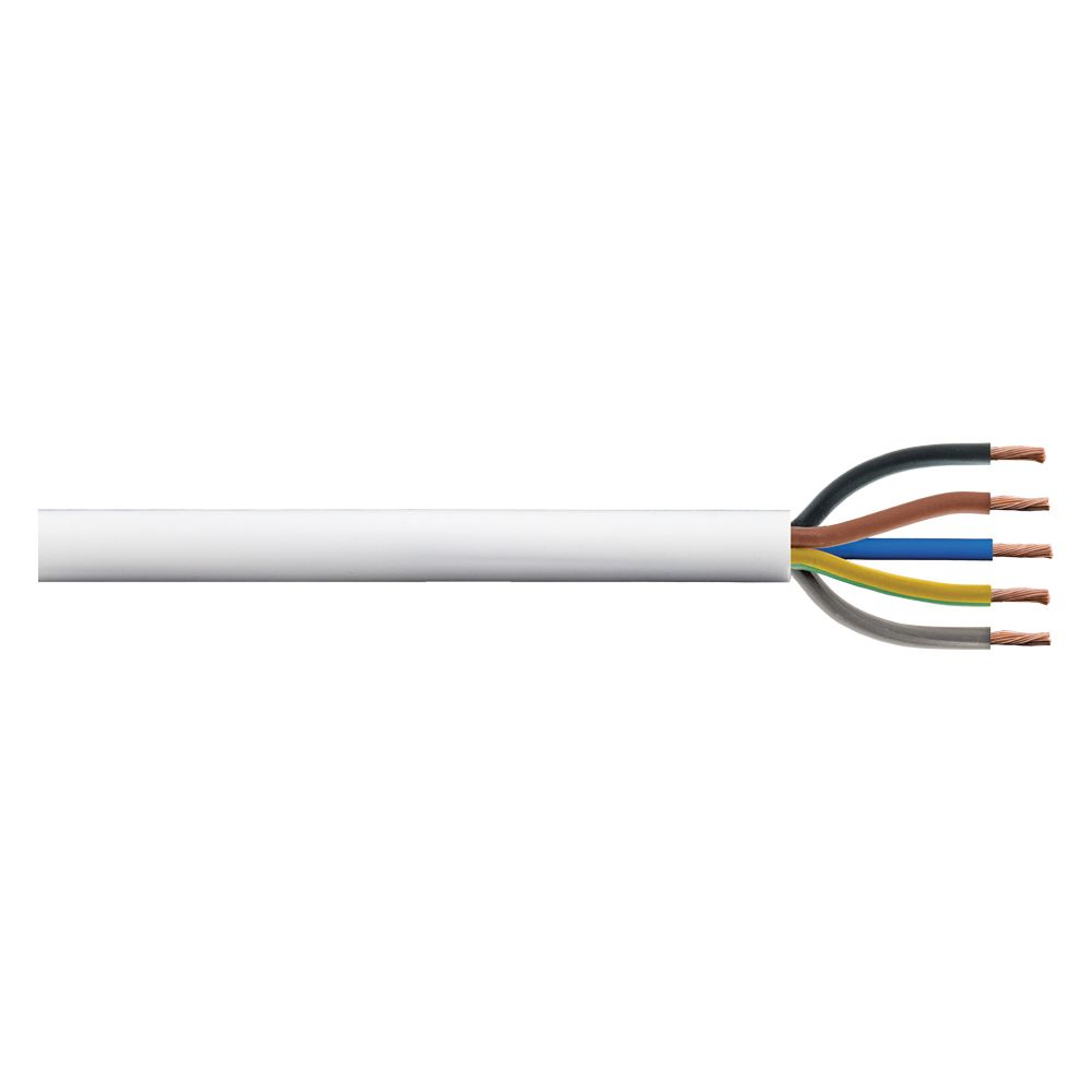 H/R Cable 3095Y 0.75mm White Mtr