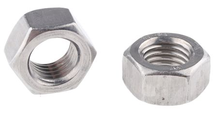 Hexagon Nuts BZP M10x8mm 