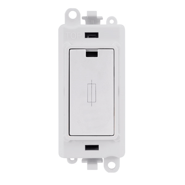 Click GM2047PW Fused Module 13A White