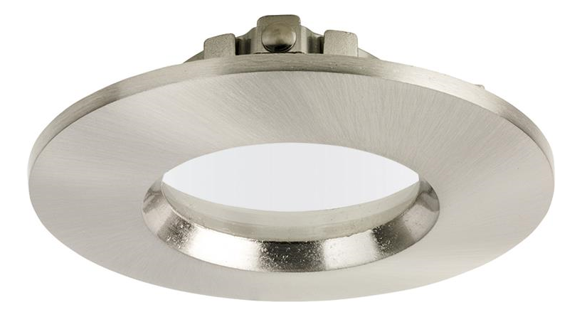 Aurora Downlight Satin Nickel Bezel IP65