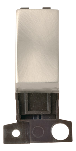 Click Mini Grid Intermediate Switch 10A Satin Chrome