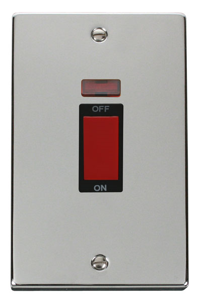 Click VPCH203BK Cooker Switch 2G Neon45A