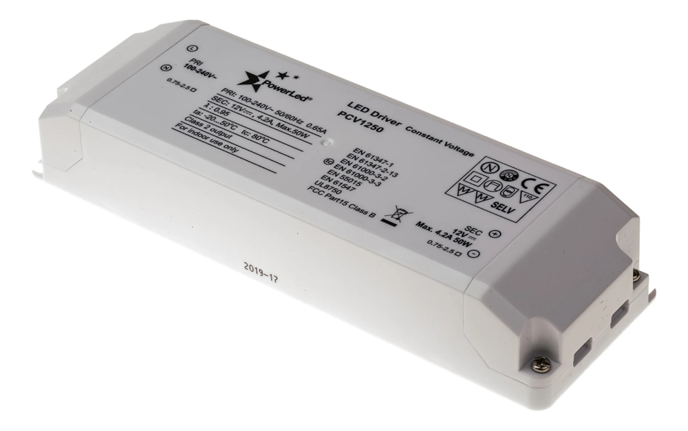 Powerled LED Constant Voltage Driver 12Volt 50Watt IP20